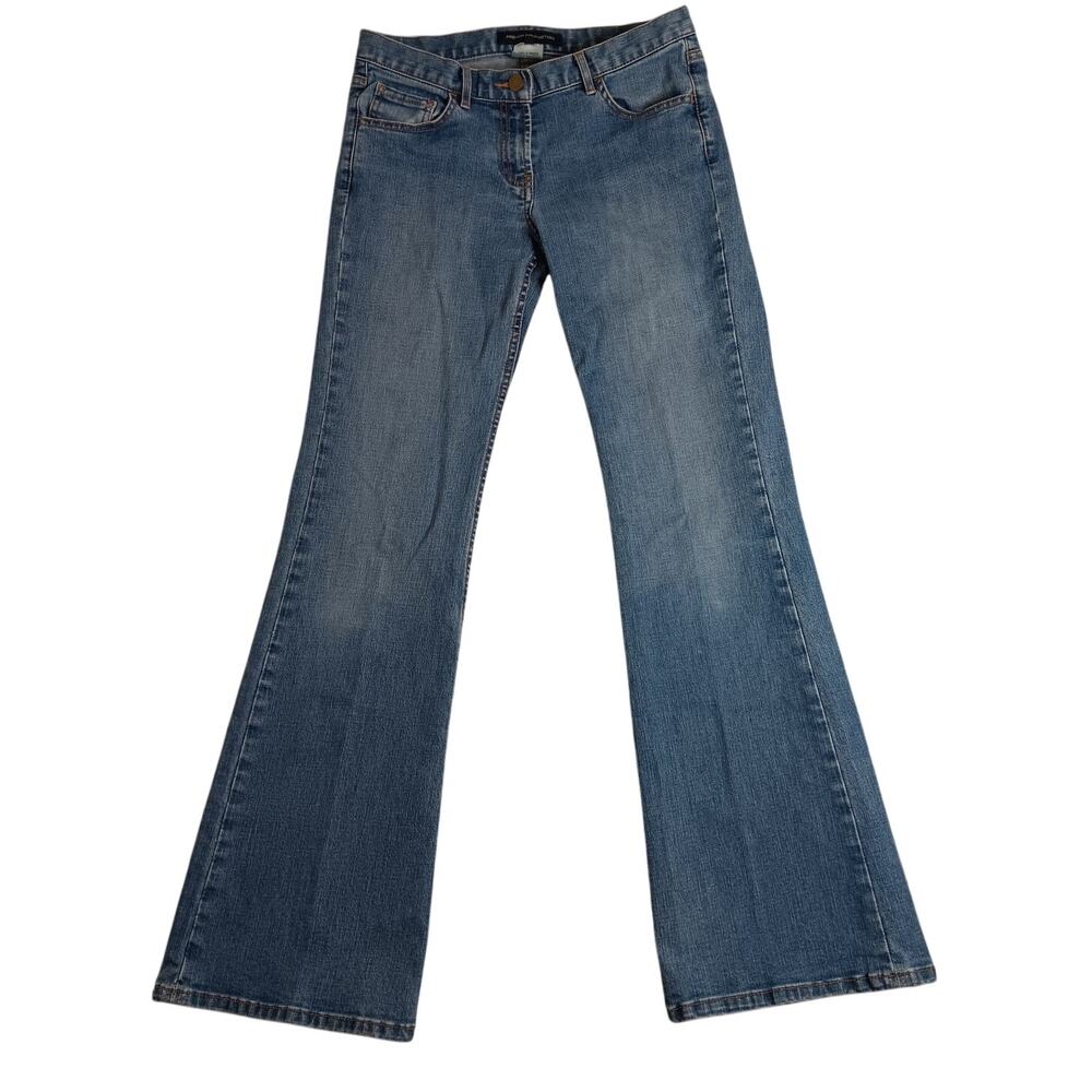 Vintage French Connection Jeans Women 6 30X32 Blue Slim Flare Classic Hippi Boho